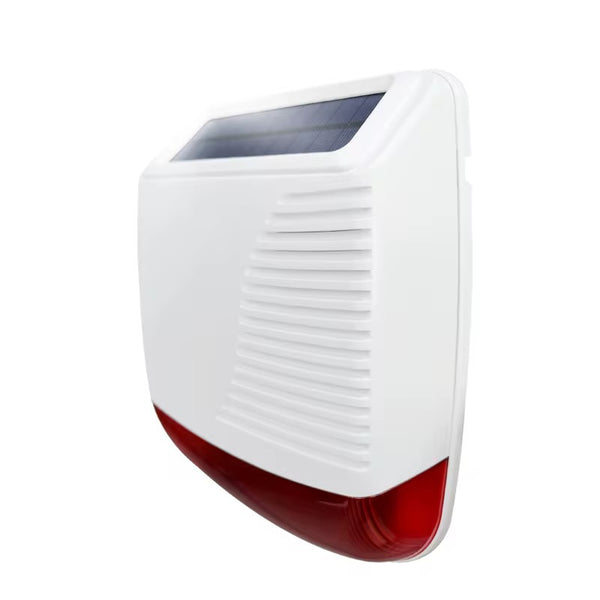 Sirène Extérieure Solaire Stroboscopique – 110 dB